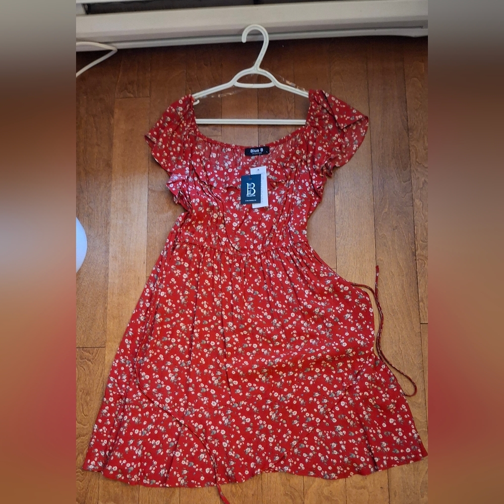 Blue B red summer dress size L